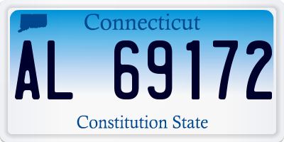CT license plate AL69172