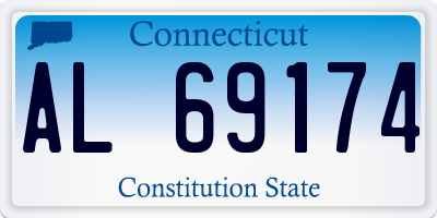 CT license plate AL69174