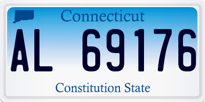 CT license plate AL69176
