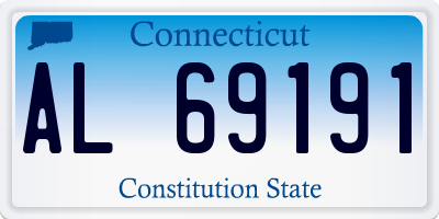 CT license plate AL69191