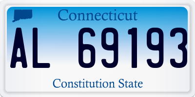 CT license plate AL69193