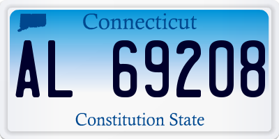 CT license plate AL69208