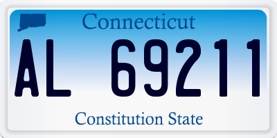 CT license plate AL69211