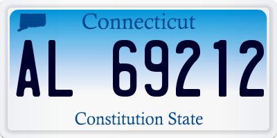 CT license plate AL69212
