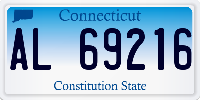 CT license plate AL69216