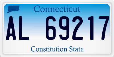 CT license plate AL69217