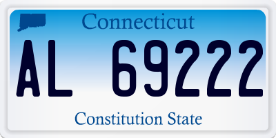 CT license plate AL69222