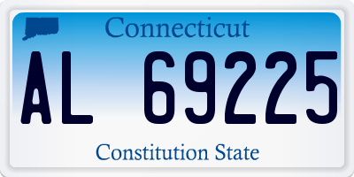 CT license plate AL69225