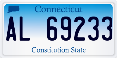 CT license plate AL69233