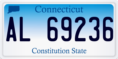 CT license plate AL69236