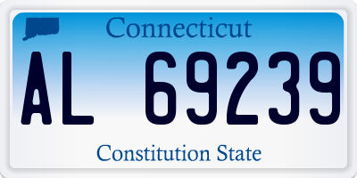 CT license plate AL69239