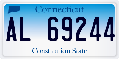 CT license plate AL69244