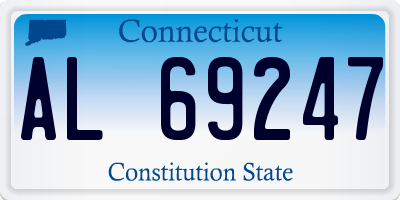 CT license plate AL69247