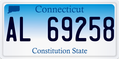 CT license plate AL69258