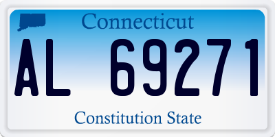 CT license plate AL69271