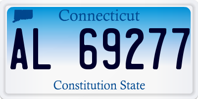 CT license plate AL69277