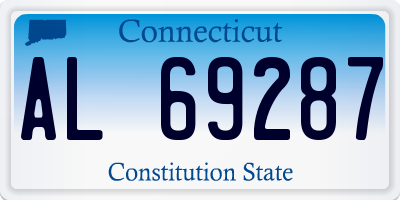 CT license plate AL69287