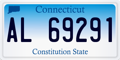 CT license plate AL69291