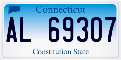 CT license plate AL69307