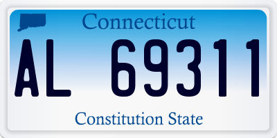 CT license plate AL69311