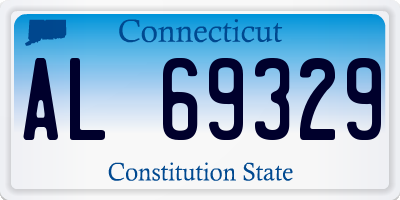 CT license plate AL69329