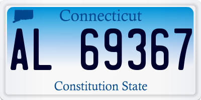 CT license plate AL69367