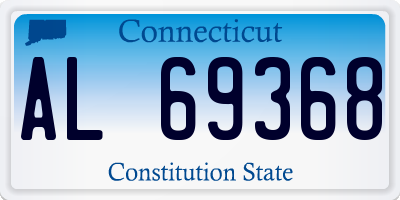 CT license plate AL69368