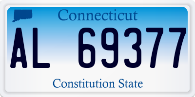CT license plate AL69377