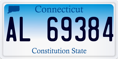 CT license plate AL69384