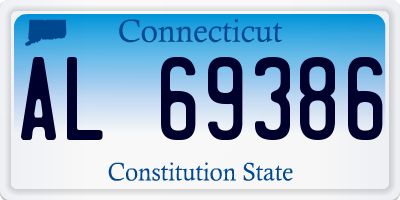 CT license plate AL69386