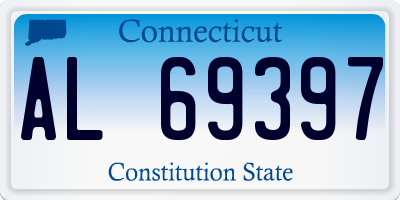 CT license plate AL69397
