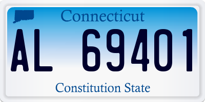 CT license plate AL69401