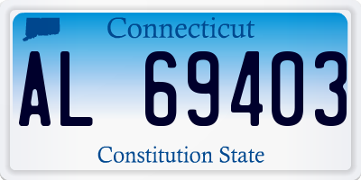 CT license plate AL69403