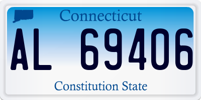 CT license plate AL69406