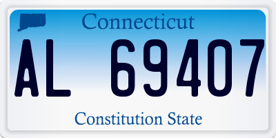 CT license plate AL69407