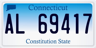 CT license plate AL69417