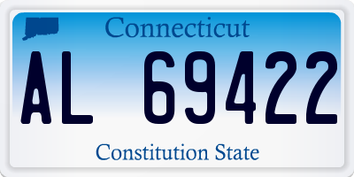 CT license plate AL69422