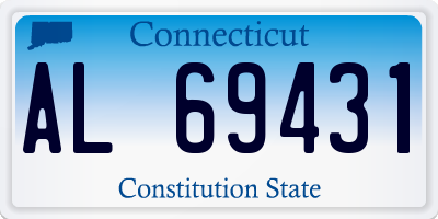 CT license plate AL69431