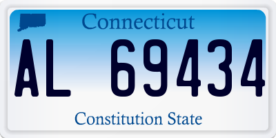 CT license plate AL69434