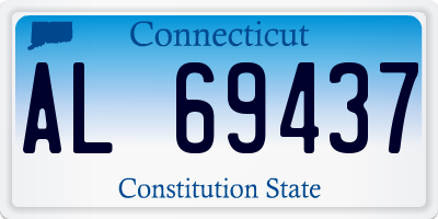 CT license plate AL69437