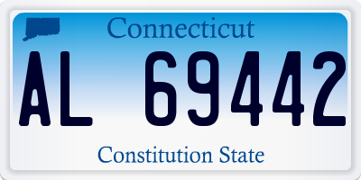 CT license plate AL69442