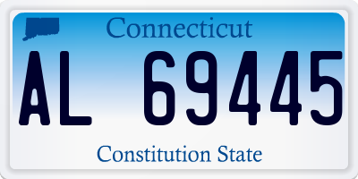 CT license plate AL69445