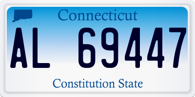 CT license plate AL69447