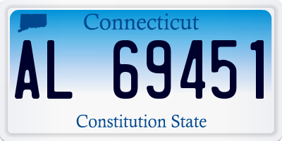 CT license plate AL69451