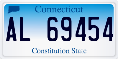 CT license plate AL69454