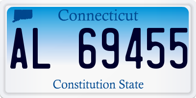 CT license plate AL69455