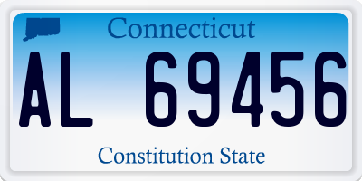 CT license plate AL69456