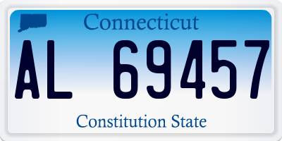 CT license plate AL69457