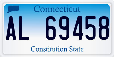 CT license plate AL69458