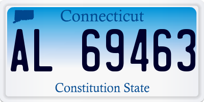 CT license plate AL69463